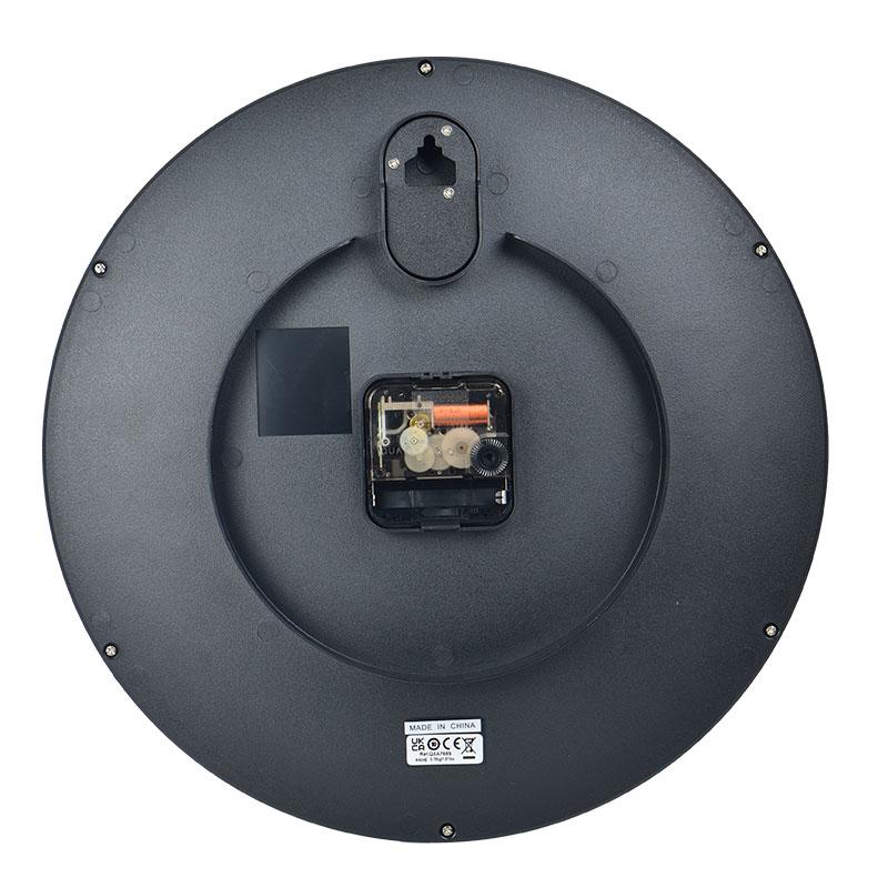 SEIKO Fashion Sweeping Seconds Movement Plexiglass Crystal Wall Clock Unisex Black QXA769S