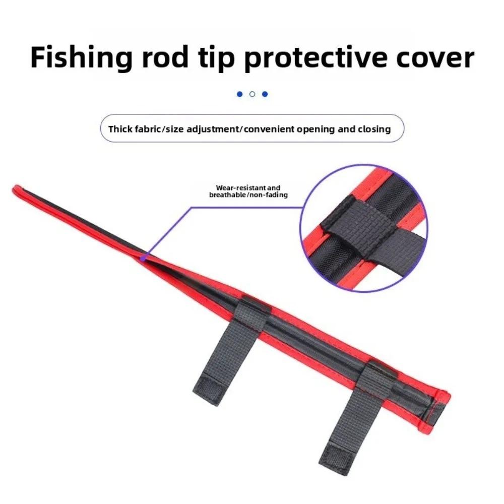 Protector Portable Fishing Rod Tip Cover Foldable Tubes Rod Tip Case Protective Cover Tackle Tubes Outdoor Fishing