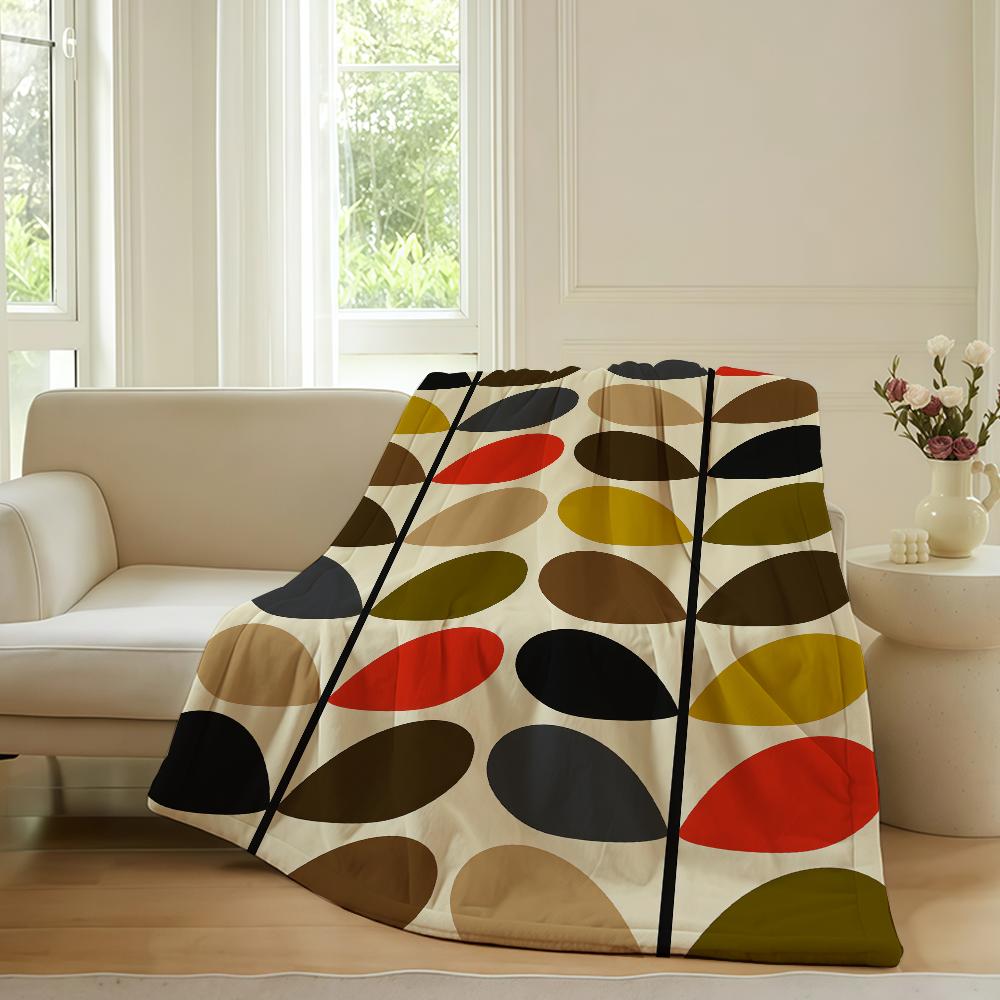 Fashion print O-Orla Ki-kely Blanket For Sofa Office Bed Plane Travel Sleep Read Relax Camping Soft And Warm