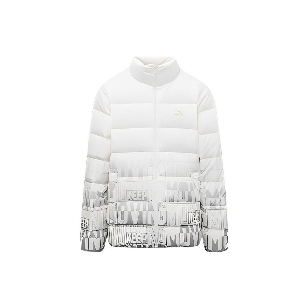 Anta Gradient Zip-Up Down Jacket With Logo Print Men Outerwear Elizabeth 152248904-1