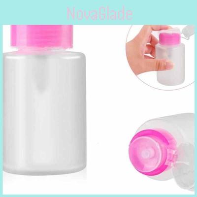 Druck-Nagelwerkzeug-Waschflasche Nagellackentferner und Wasserabsorbierende Maniküre-Flasche Rosa)