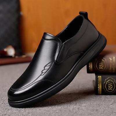Novos sapatos de couro para homens ao ar livre, mocassins, calçados casuais de negócios, sapatos de couro, clássicos, macios, respiráveis, sapatos masculinos, baixos