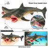 Three-Headed Shark & Megalodon Marine Life Model Toy Ornament