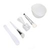 Outil de Masque Facial DIY Pinceau en Silicone Pinceau à Poils Doux Bol à Mélanger Spatule Set Tasse à Mesurer