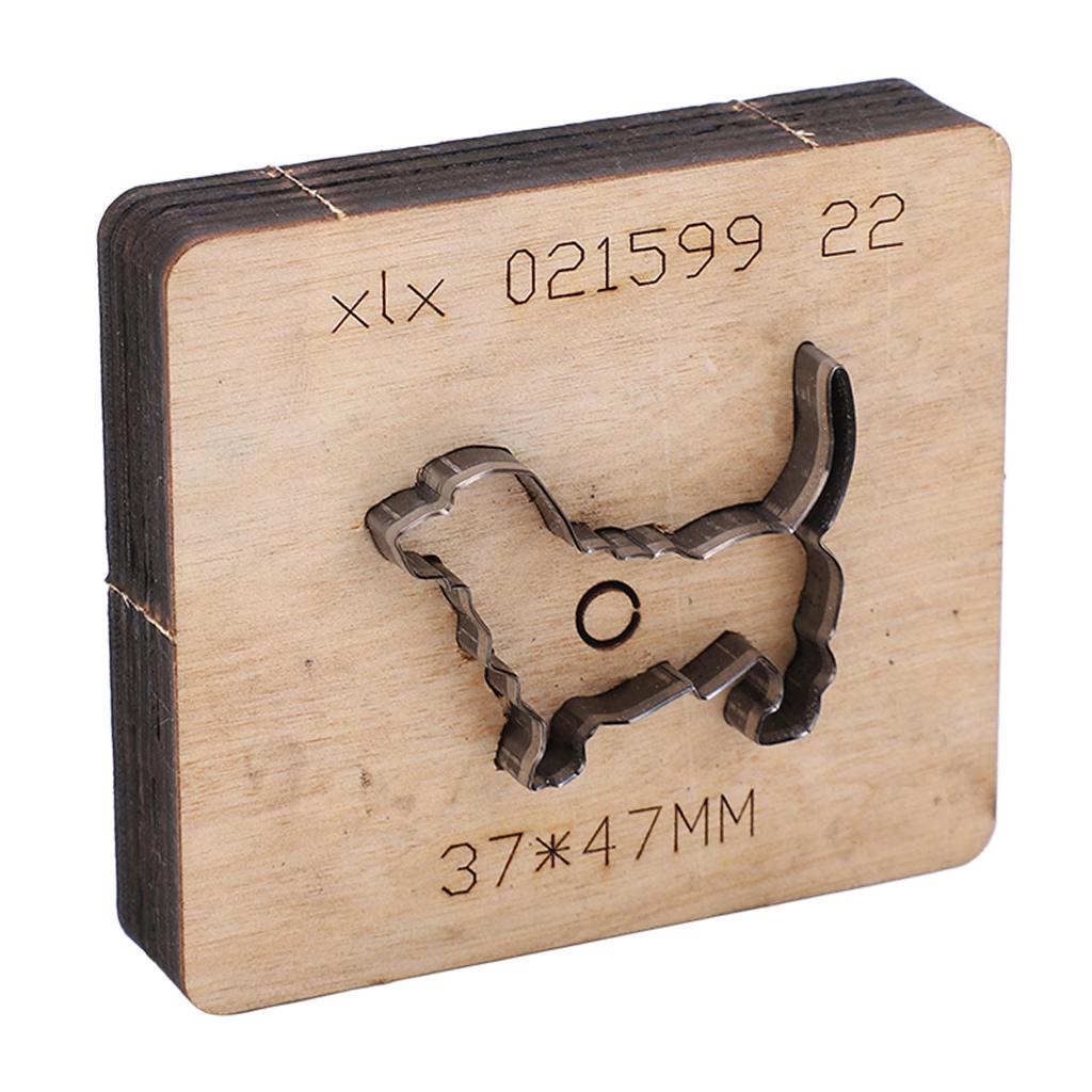 Leather Metal Cutting Die Golden Retriever Dog Shape DIY Punch Cut Mold Art Craft Accessories