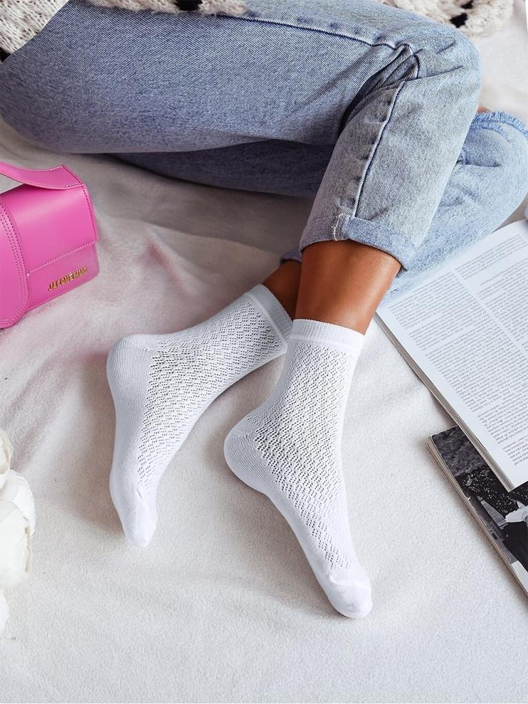 Milena 0989-006 Openwork Socks for Women 37-41 Milena