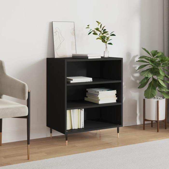 VidaXL Buffet noir 57x35x70 cm bois d’ingénierie 827125
