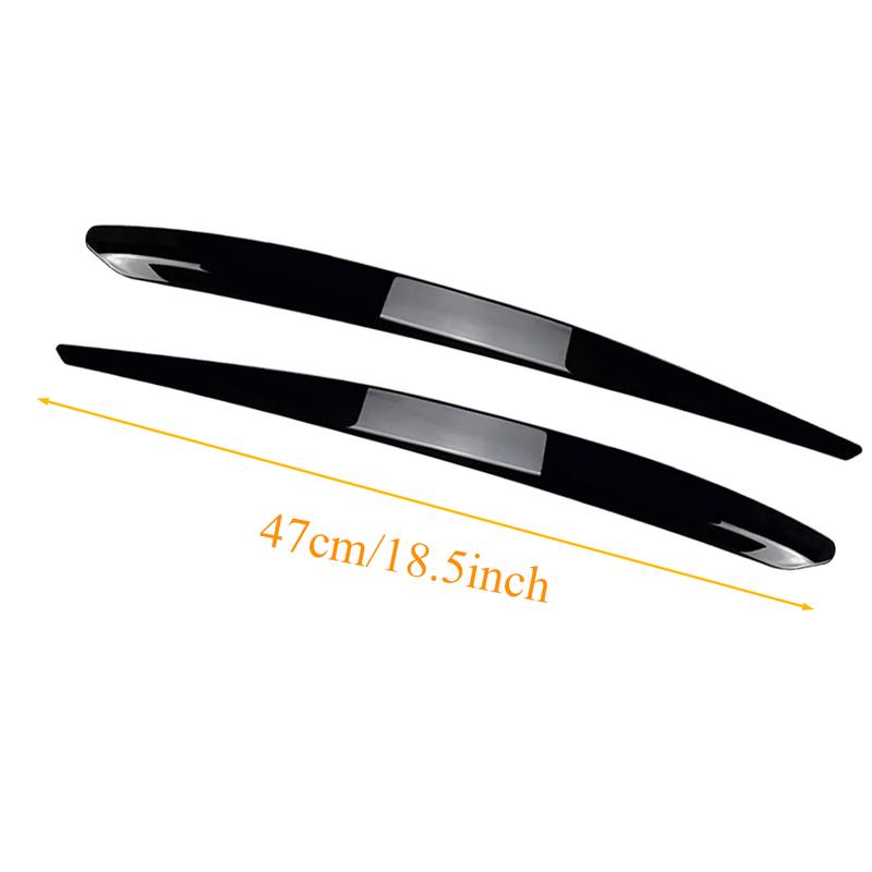 Glossy Black Car Head Light Lamp Eyebrow Eyelid Cover Trim for Skoda Superb B8 2015 2016 2017 2018