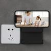 1pc Mobile Phone Charging Bedside Placement Bracket, Fixed Paste Wall-mounted Non-perforated Storage