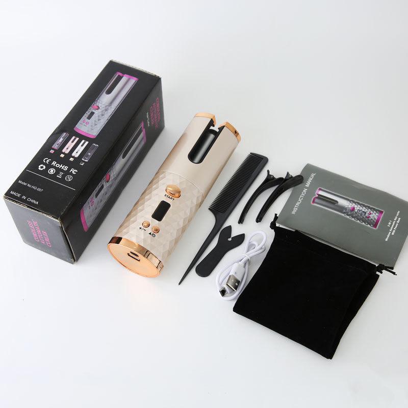 Unisex Wireless Auto Curling Iron - No-Scald, Effortless Styling Tool