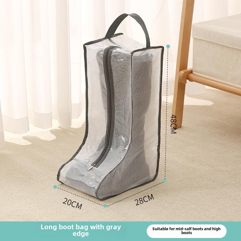 Travel Shoe Bags, Waterproof Dustproof Shoe Storage Bags with Handles, Clear Shoe Organizer for Boots and Shoes
