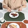 European Leather Placemat Anti-scalding Heat Insulation Mat Waterproof and Oil-proof Western Food Mat Dining Table Mat Coaster Placemat