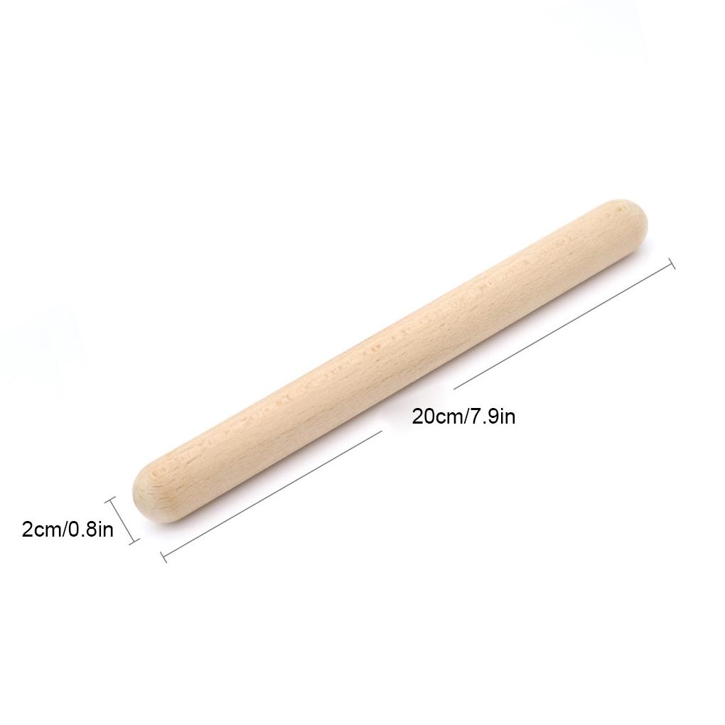 2piece Classical Wood Claves Easy To Play Musical Percussion Instrument Classic Claves Rhythm Sticks