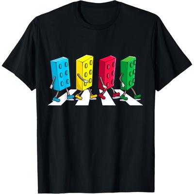 Master Builder Building Bricks Block Party Brick Boys Kids T-Shirt