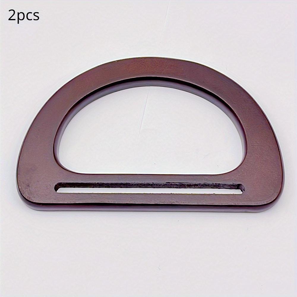 

2 шт. D-образные деревянные ручки для сумок, много цветов, сменные аксессуары для сумок, товары для рукоделия 2pcs кофейный