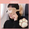 Cartoon Bear Paw U Shaped Pillow With Pp Cotton Fill For Travel And Comfort