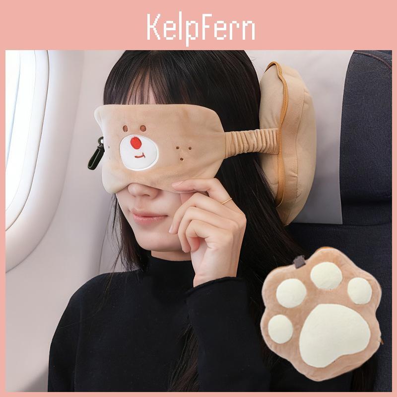 Cartoon Bear Paw U Shaped Pillow With Pp Cotton Fill For Travel And Comfort