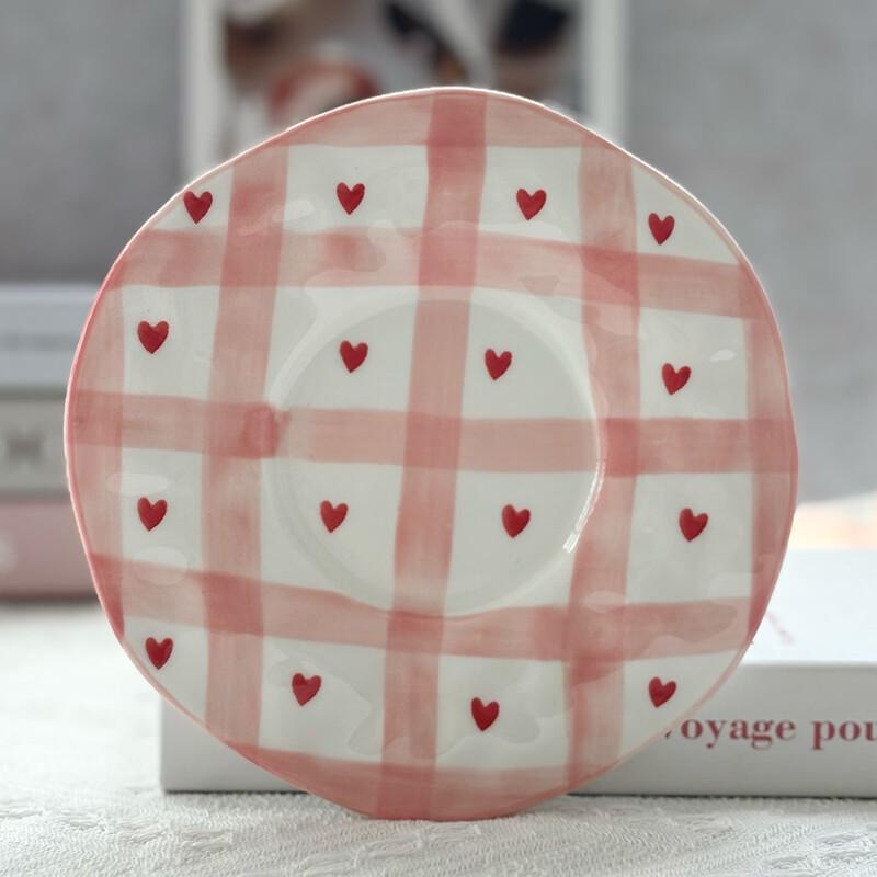 Набор кофейных чашек и блюдец Shangqi, узор «Красная кофейная чашка»