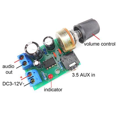 Reproduktor DC3-12V Audio zesilovač Yx1667 Ventilátor Lm386 Vaše deska zesilovače