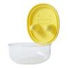 No-Mess Snack Box Transparent Sealed Box with Silicone Lid Reusable Cookies Storage Container Prevent Fingers from Getting Dirty for Picnic Camping