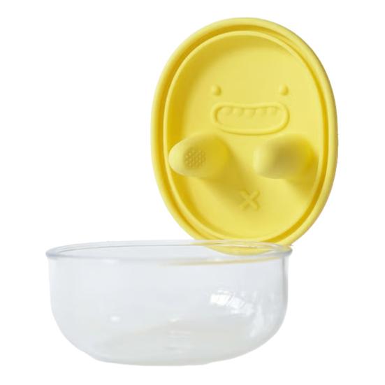 No-Mess Snack Box Transparent Sealed Box with Silicone Lid Reusable Cookies Storage Container Prevent Fingers from Getting Dirty for Picnic Camping