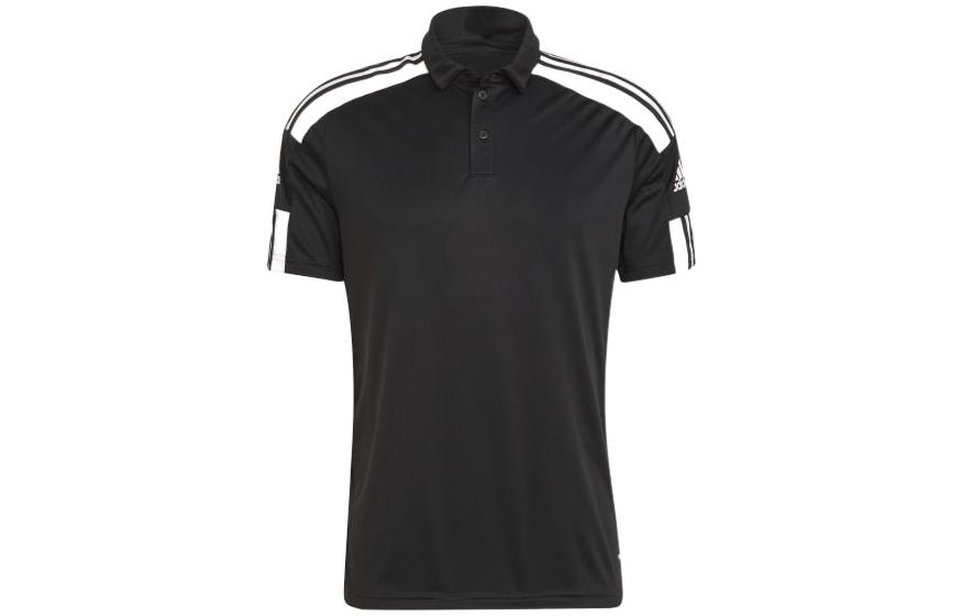 Adidas Polo Shirts Men s Black Polo Collar Moderate Straight Fit GK9556 XS