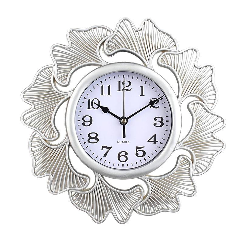 

Часы, Настенные часы, Ресторан Простые, Креативные, Модные часы, Легкая роскошь, Высококлассные бесшумные часы для ресторана Silver 4