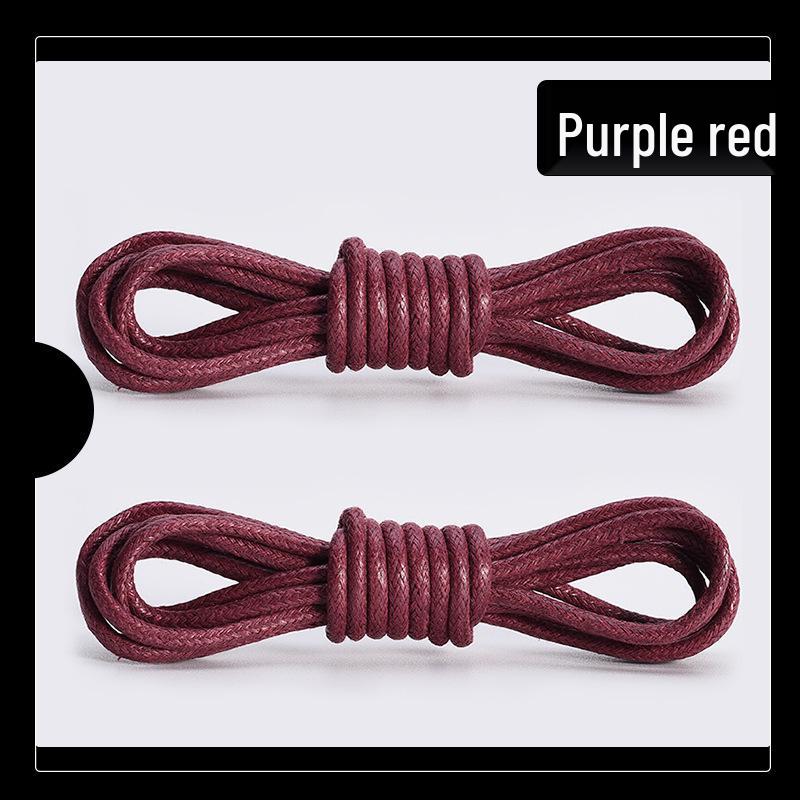 

Вощеные шнурки: Тонкие 0,25 см Круглые для Кожаной Обуви и Ботинок Мартин - Черный, Белый, Коричневый (Одна пара) 70 cm бордовый