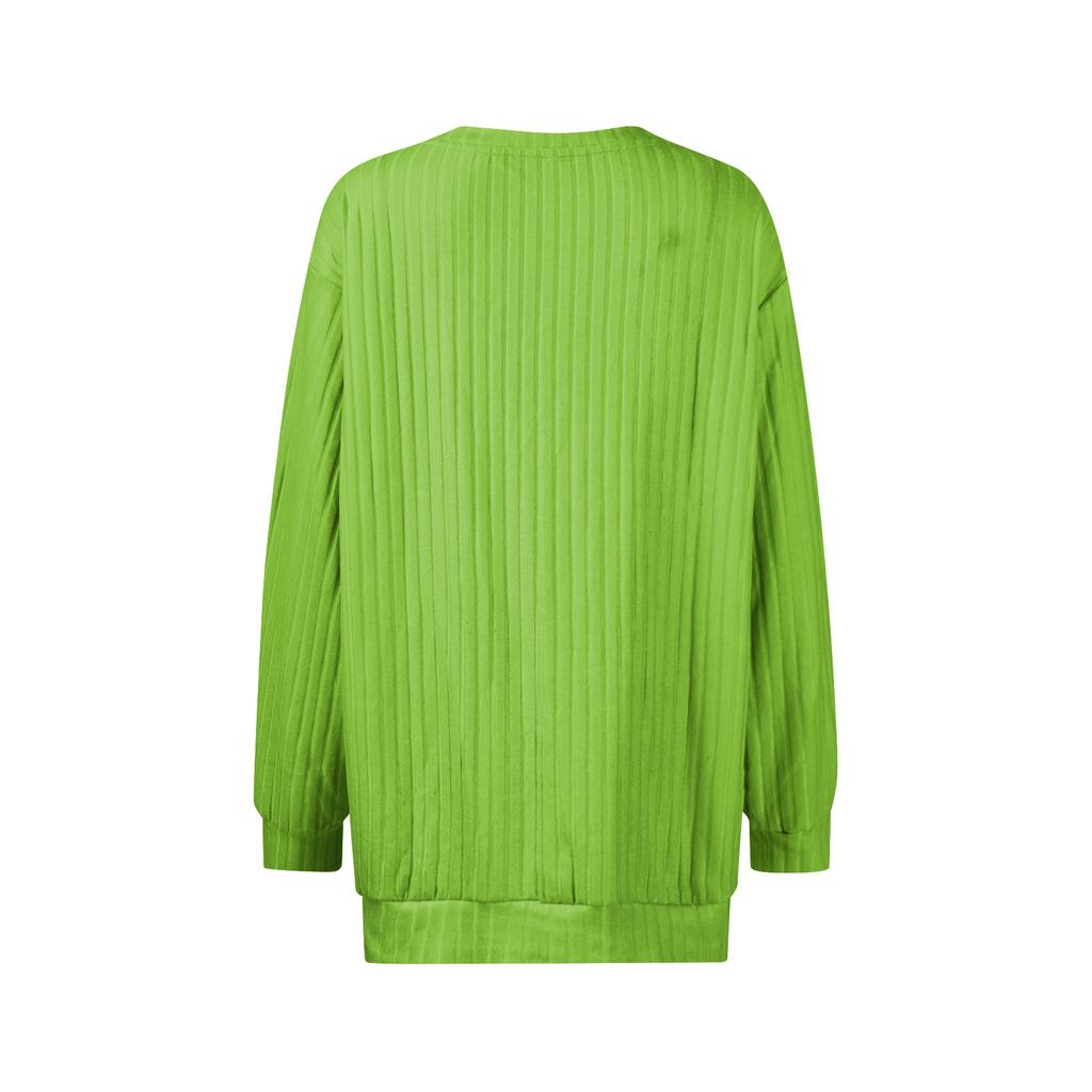 Women's Printed Lightweight Brushed-Cotton Round Neck Top