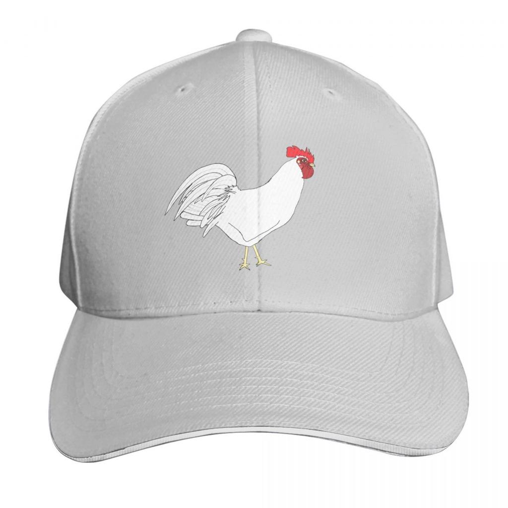 White Leghorn Chiqen Protector Baseball Cap Hat Unisex For The Sun Brand Unisex cap Unisexs big size hat fun hats Baseball Unisex Womens