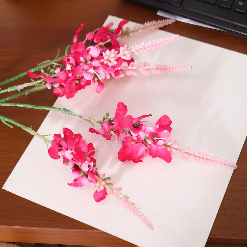 Realistic Artificial Lavender Flowers Real Touch Flower Arrangement  Outdoor Garden Decor