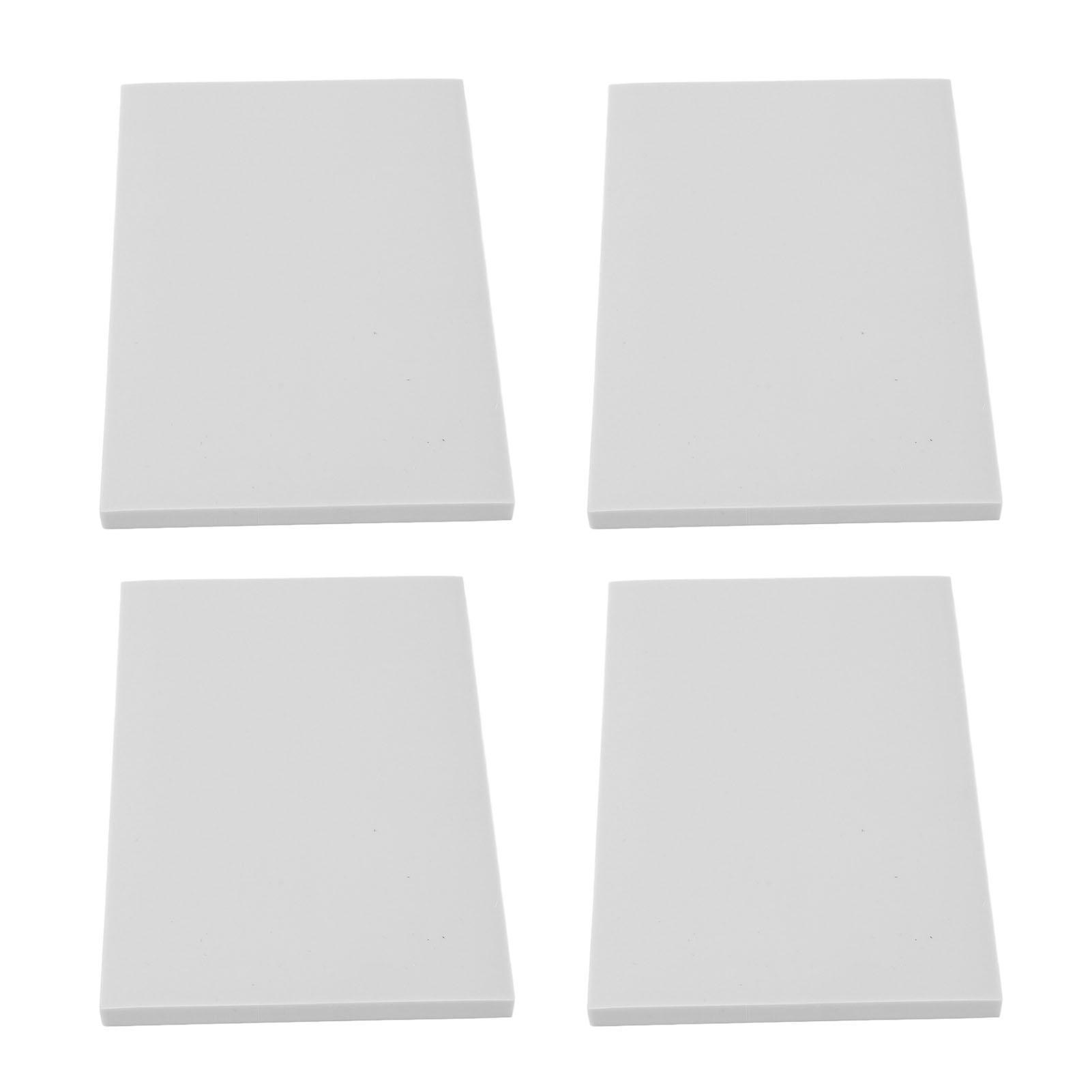

10PCS Stamp Block Easy Carving Rubber Carving Block for DIY Printmaking Stamp Making White білий