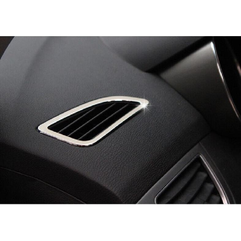 For Hyundai Elantra 2011-2016 Chrome Steel Dashboard Upper Air Outlet Vent Trim