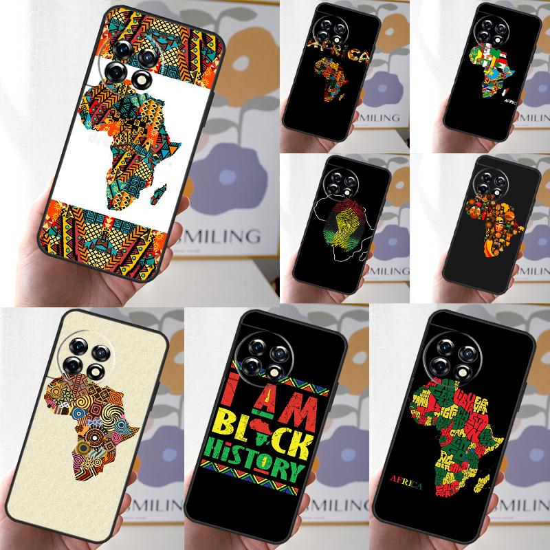 Africa Map Geogra Cover For OnePlus Nord CE 4 2 3 Lite N30 N10 N20 OnePlus 13R 13 12 12R 11 10 Pro 10T 8T Case