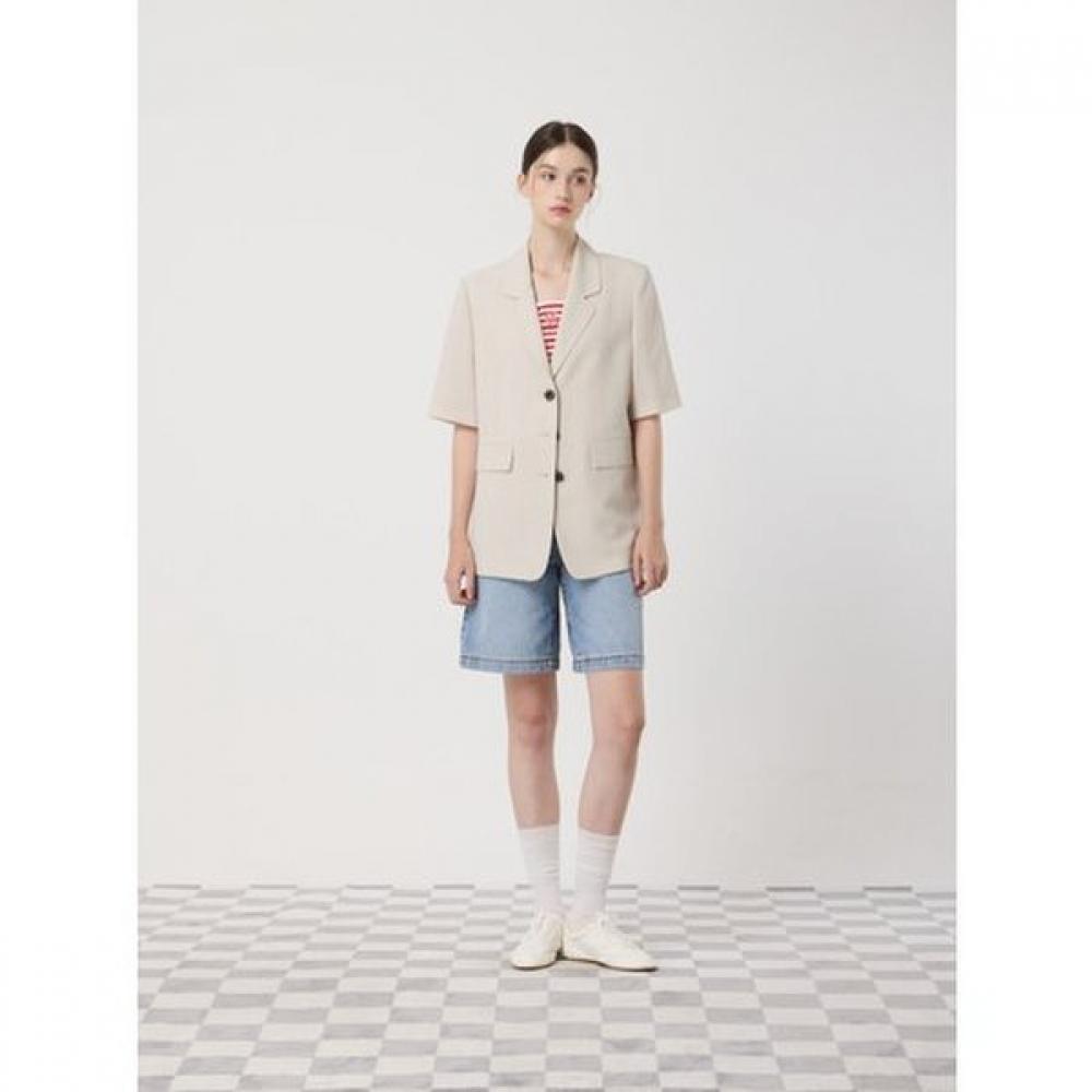 

Cc Collect. Half Sleeve Tailored Single Jacket C252msf134