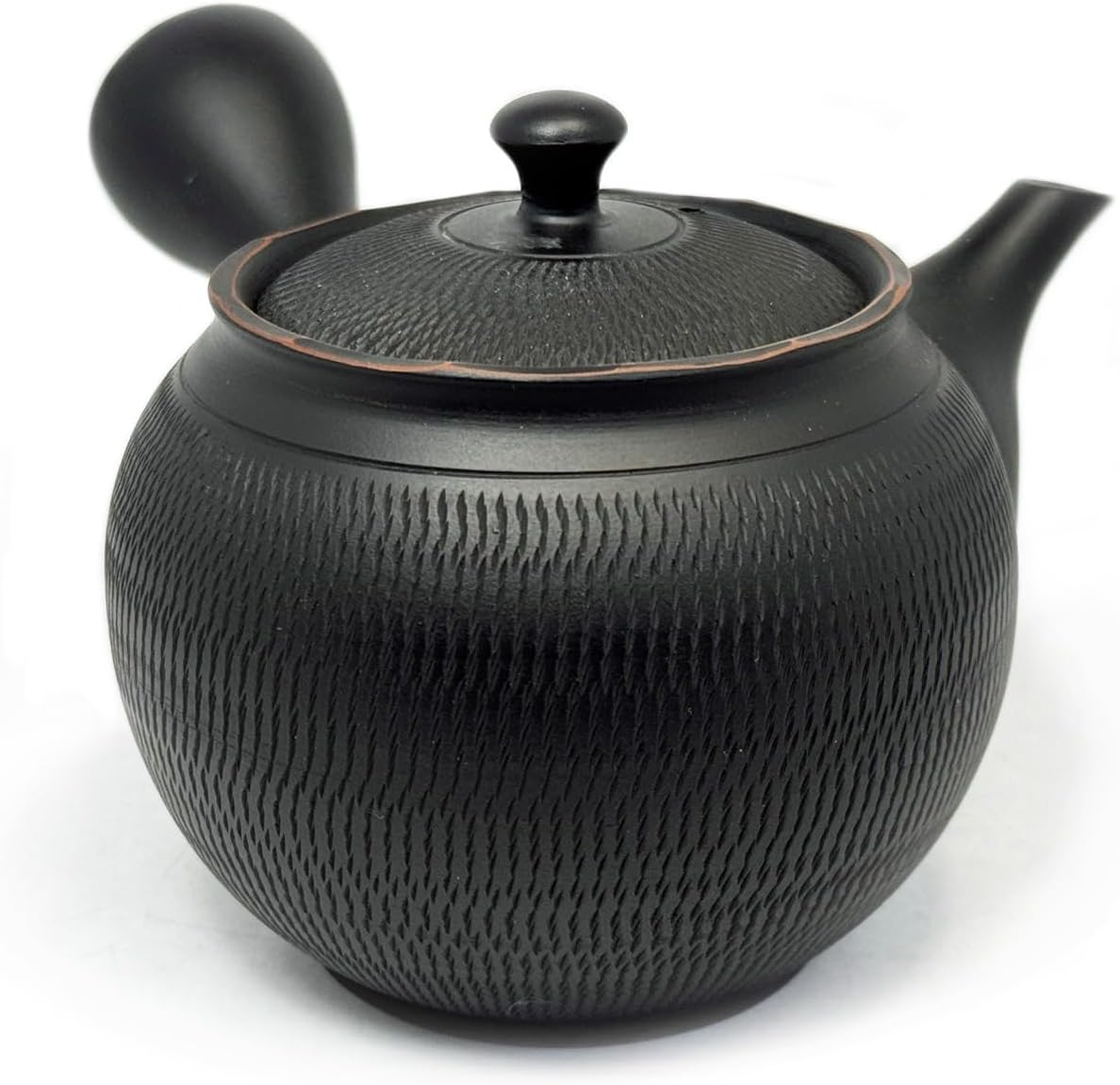 

Tokoname Ware Horyu Kurokama-hen Tobikanna Kyusu Teapot M чорний