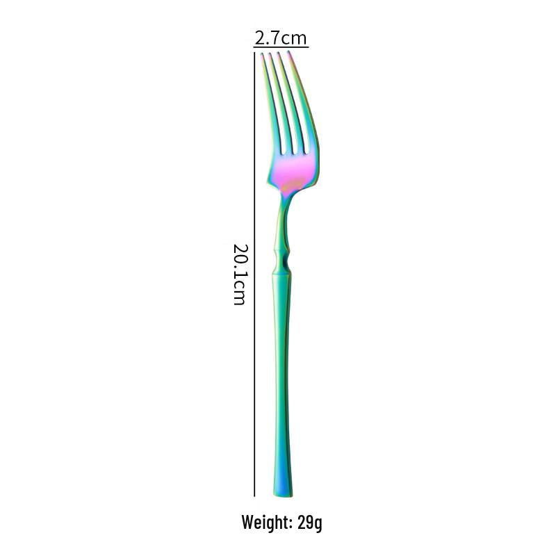 Abay Golden Mirror Stainless Steel Dinner Fork Set