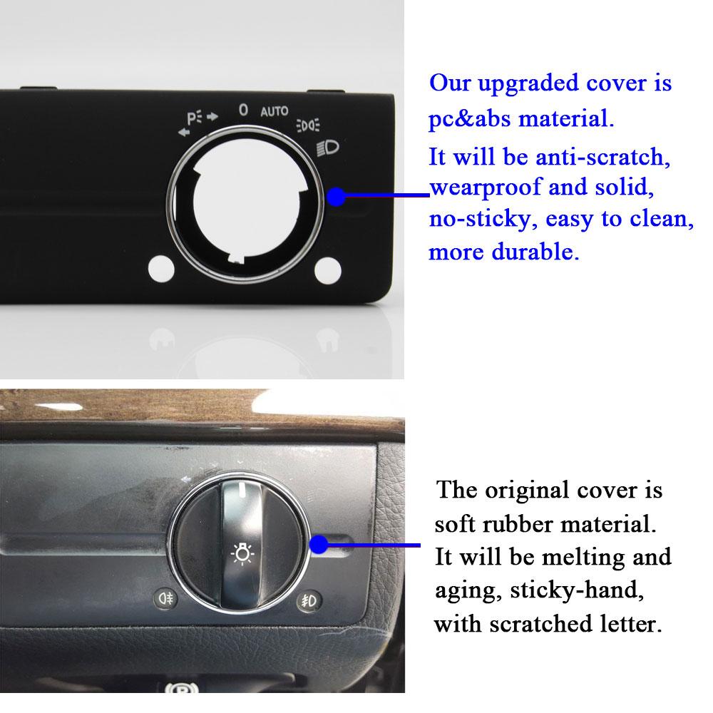 W211 Rechtslenker Front Dash Kopf Licht Lampe Control Schalter Abdeckung Ersatz Für Benz E Klasse 250 320 350 550