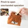 Fashion Mini Shrapnel Bag Corduroy Soft Lipstick Purse Solid Color Coin Purse Travel