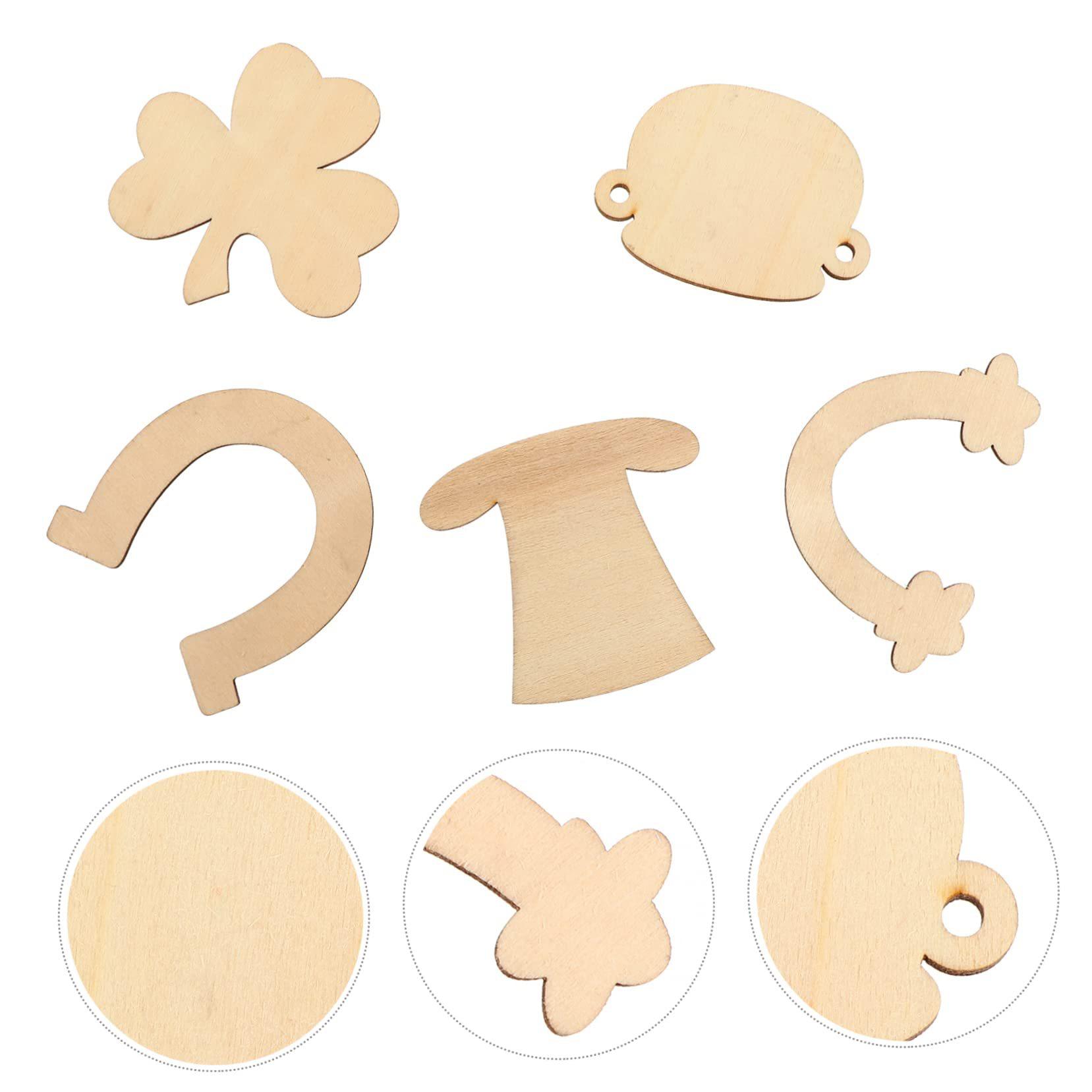 Wooden Horseshoe Wood Chips Environmental Protection Blank Horseshoe Wood Chips Diy Children S Painting Horseshoe Wood Chips Pendant