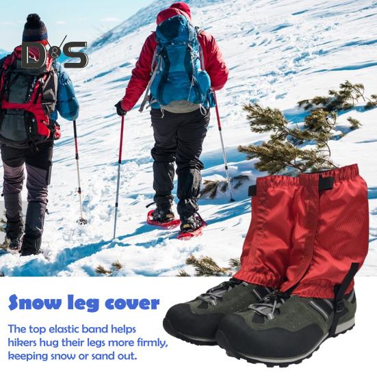 1 Pair Outdoor Leg Gaiter Adjustable Waterproof Men Women Hiking Climbing Snow Skiing Hunting Snake Guard Snow Boot Shoe Gaiter Leg Protector Cover