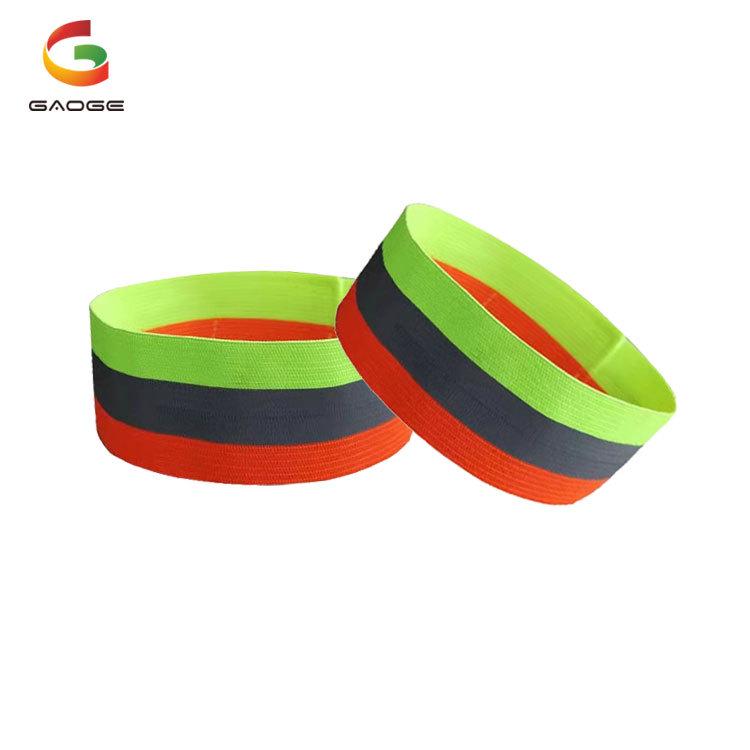 "Reflective Safety Wristband and Armband for Night Running and Cycling - Elastic Vest" 