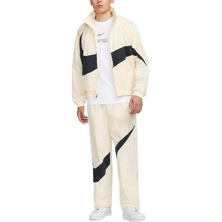 Nike Swoosh Herren Logo Gewebte Jacke 'Kokosnussmilch' FB7878-113