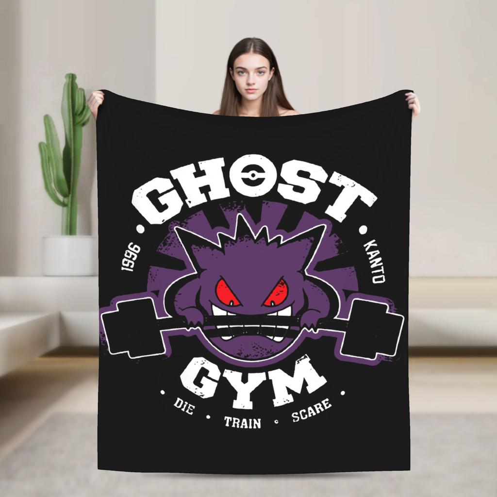 I CHOOSE GRASS Poke-Mon Blanket Coral Fleece Plush Bulbasaur Venusaur Ivysaur Super Warm Throw Blanket for Car Sofa Bedspread