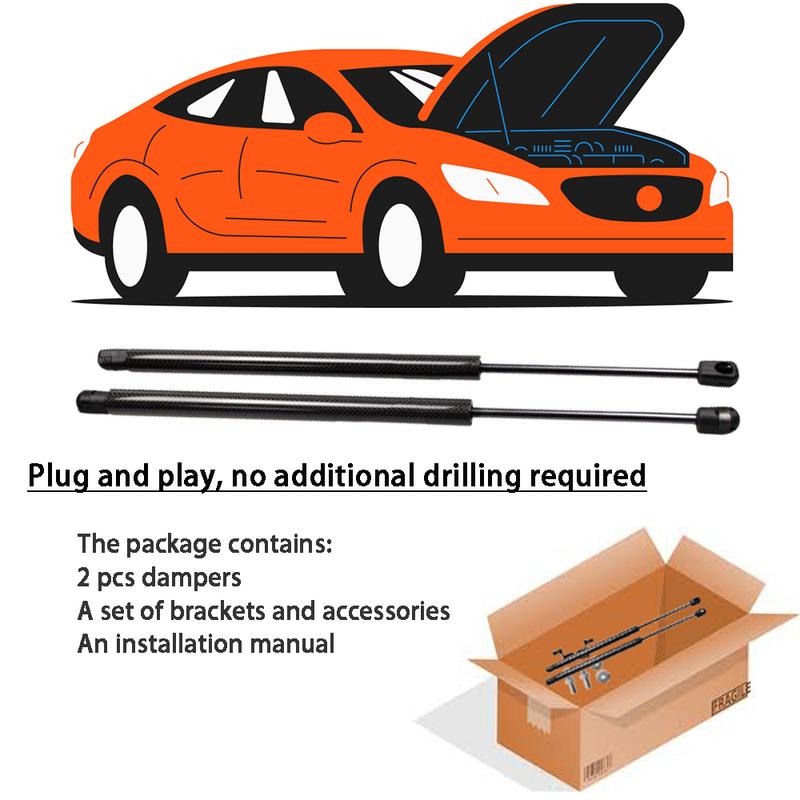 Dampers for 1993-1999 Subaru Legacy BD BG BK Front Bonnet Hood Modify Gas Struts Lift Support Shock Accessories Piston Absorber