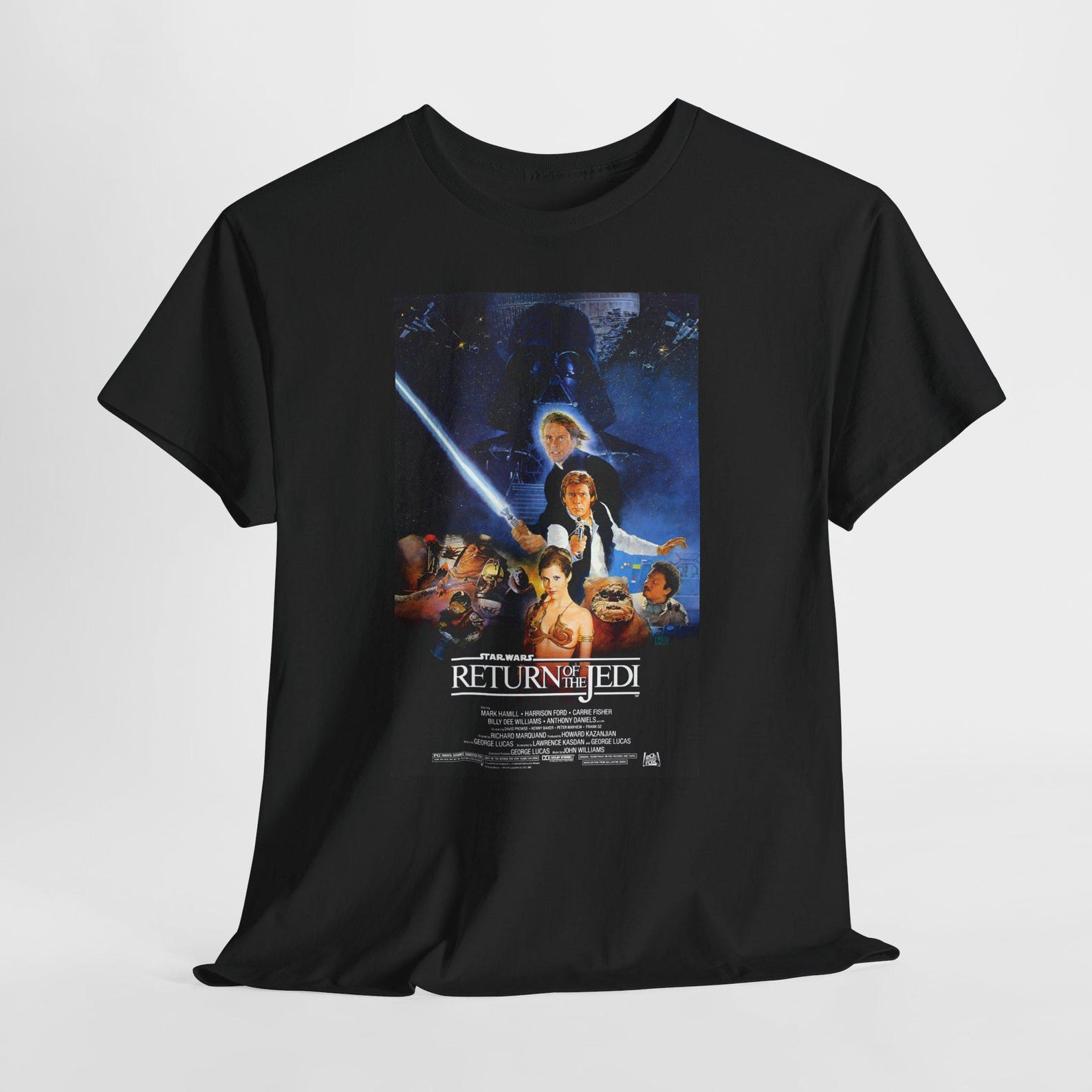 Copy of Return of the Jedi Movie Unisex Heavy Cotton Tee, Graphic Tee, Retro Tee, Classic Action Tee, 80s Movie Shirt, 2XL
