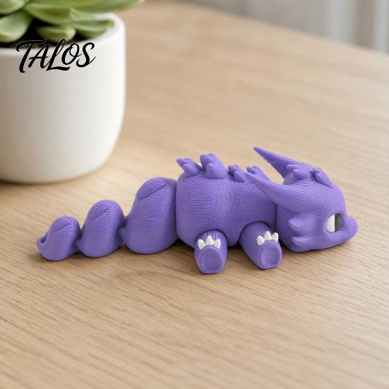 Printed Dragon Ornament 3D Figurine, with Movable Joints, Durable Playful Desk Accessory Exquisite Details Ornament, Cute Mini Desktop Decoration