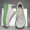 Men's Wide Toe Flyknit Running Shoes - Breathable, Shock Absorbing, Thick Sole Sports Sneakers