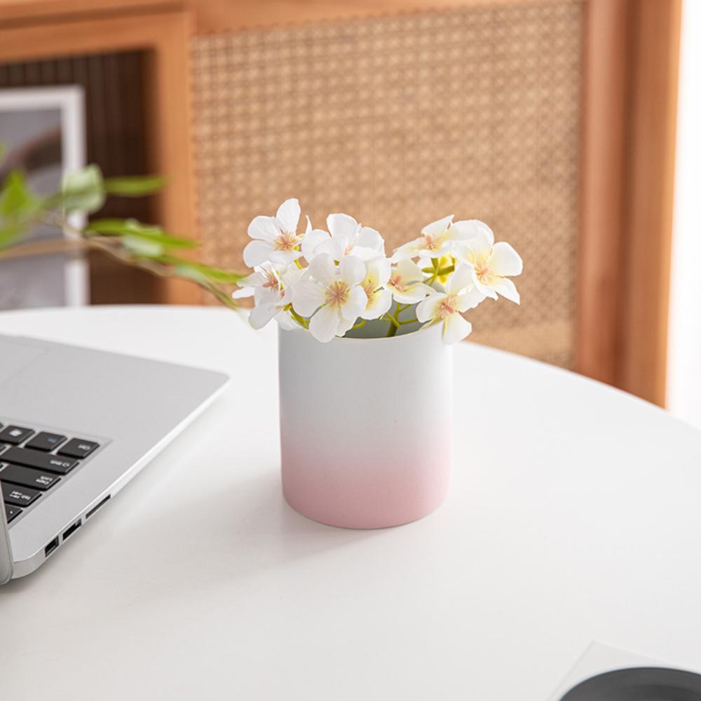 

Розовый органайзер для ручек, креативный контейнер для хранения ручек, настольный органайзер для канцелярских принадлежностей для детей белый/розовый