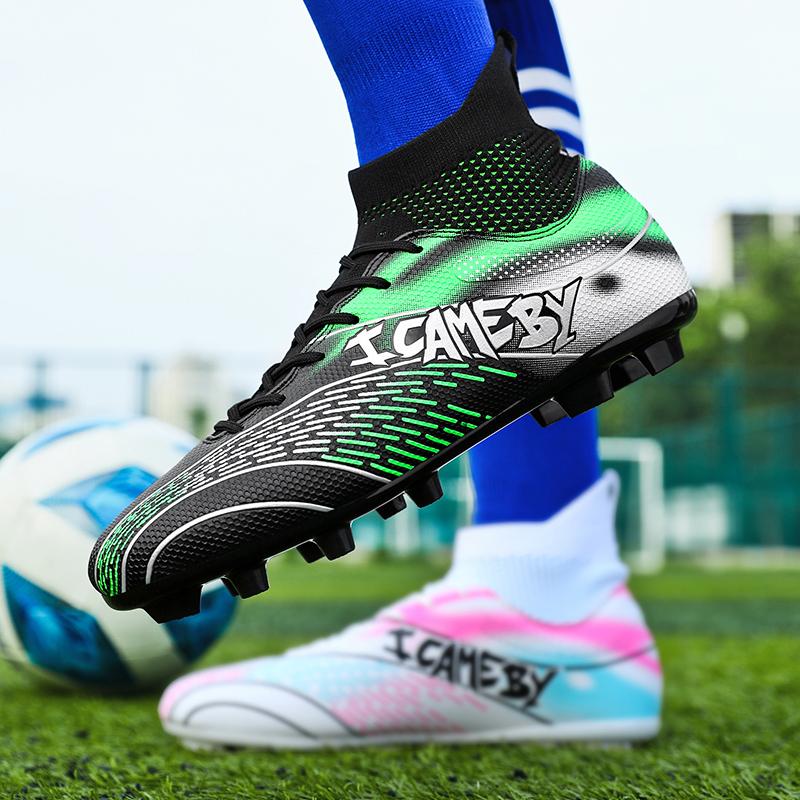 Fußballschuhe High-Top Outdoor Herren Lange Nägel Sport Fußballschuhe Große Größe Junge Sport Fußballschuhe